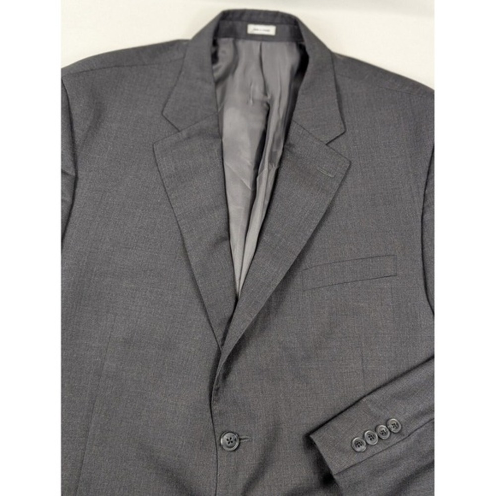 Peter Millar Gray Wool Blazer Size 48R Sport Coat Jacket Mens 2‎ Button - Picture 3 of 16